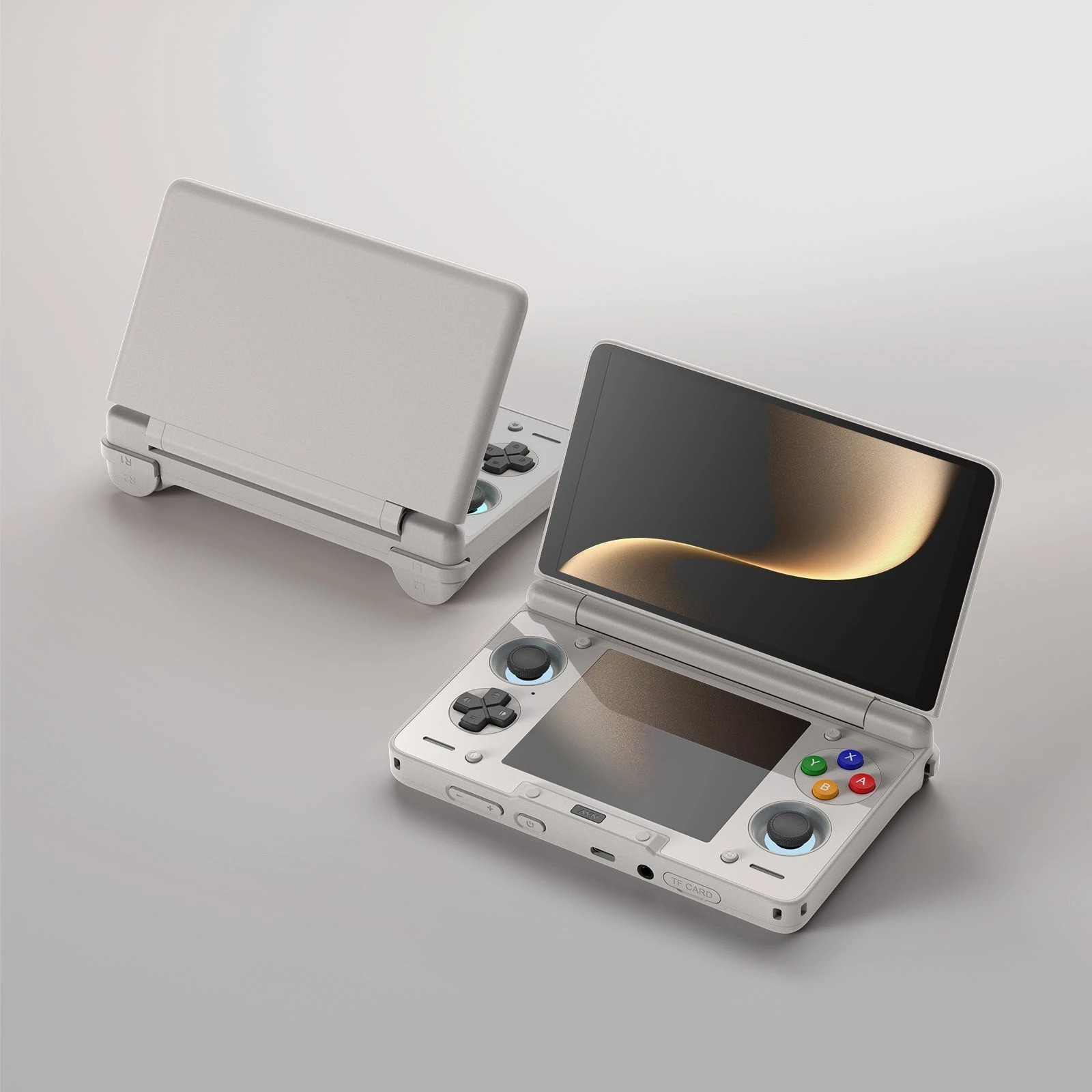 AYN Thor handheld gaming device in grey color